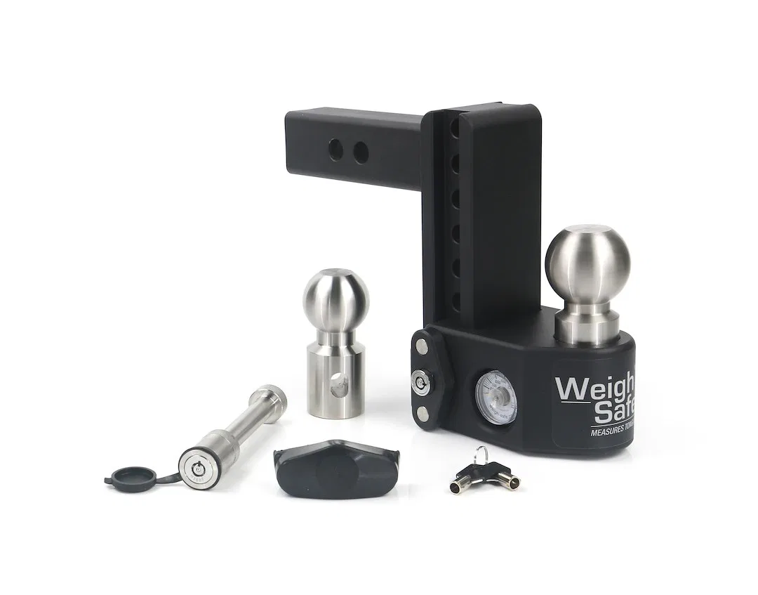 SWS6-2-KA – WEIGH SAFE Trailer Hitch Ball Mount, Fits 2 Inch Receiver 12500 Gross Trailer Weight Adjustable Stowable ...